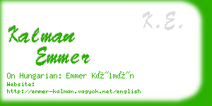 kalman emmer business card